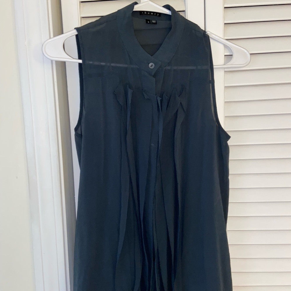 Sheer green Theory top